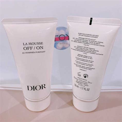 mousse off on dior|LA MOUSSE OFF/ON FOAMING CLEANSER .